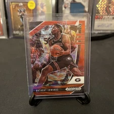 ANTHONY EDWARDS 2020-21 PANINI PRIZM DRAFT ROOKIE RED RUBY WAVE RC Q4751