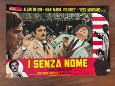 B8,FOTOBUSTA,I SENZA NOME ALAIN DELON GIAN MARIA VOLONTE MELVILLE 1970