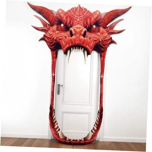 3-Pack Dragon Party Tablecloths - 54 X 87 Inch, Plastic Waterproof, Fantasy Decor - View #3