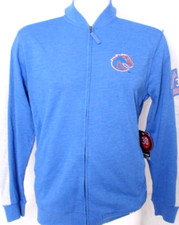 NEW Boise State University BSU Broncos Colosseum Blue LS Full Zip Jacket Men's L