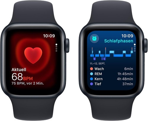 Apple Watch SE 2. Gen GPS 40mm Aluminiowa bransoletka sportowa o północy S/M W idealnym stanie Liczenie. - Zdjęcie 3 z 5
