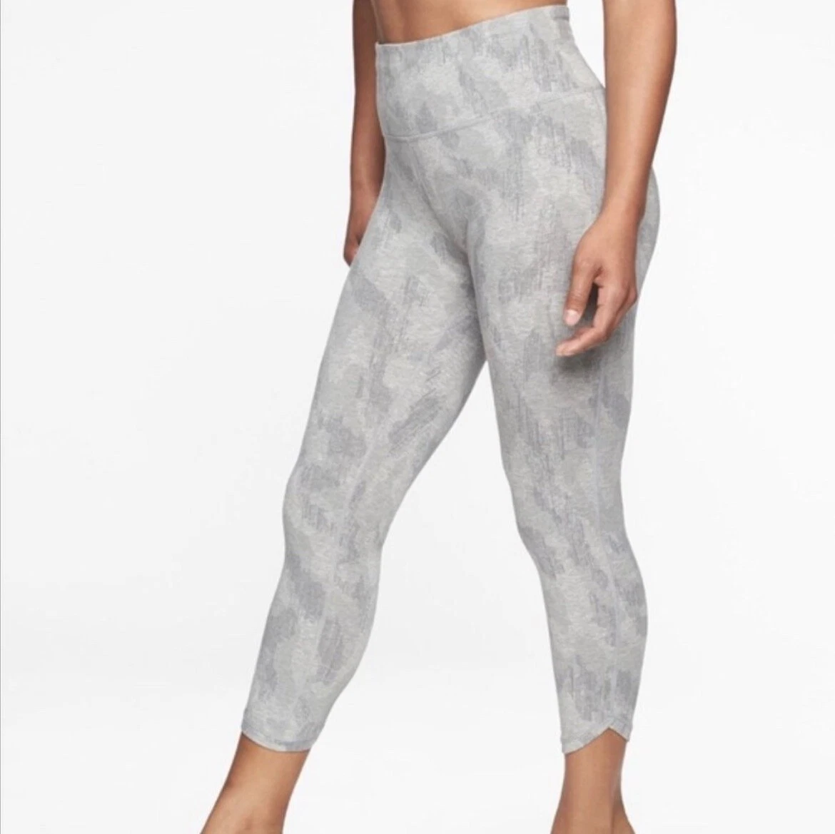 Athleta Organic Cotton Capri Leggings ~ Gray ~ Size Small