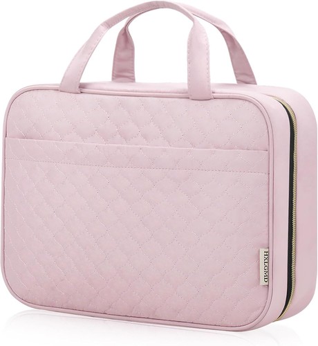 Portable Cosmetic Bag with Hanging Hook, Water-Resistant Makeup Organizer - Picture 9 of 19