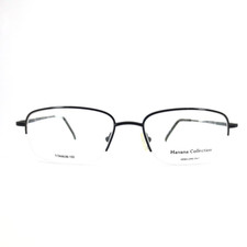 Havana Collection Casino Titanium BLK Half Rim Eyeglasses Frames 53-17-140 mm