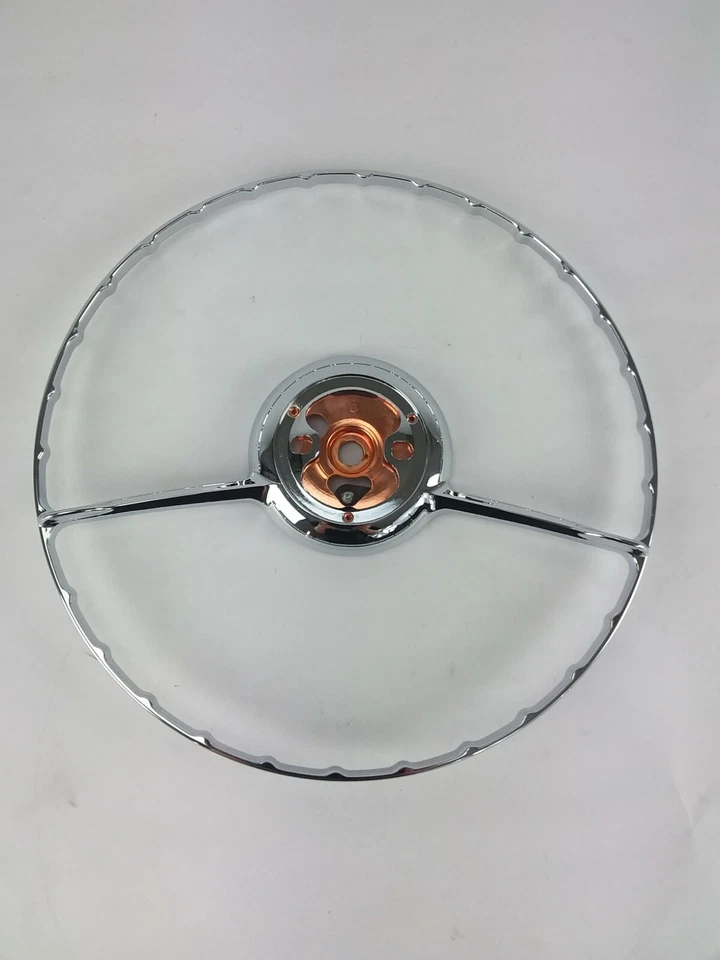 Anillo de señal cromado Mercedes nuevo OEM W105 W120 W121 190SL W128 W188 W198 300SL Foto 2 de 3