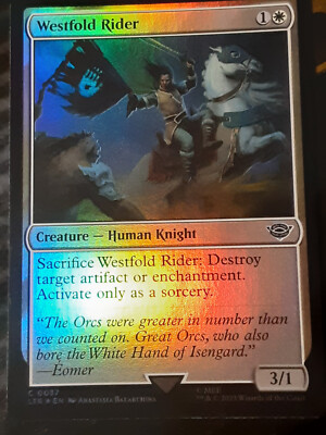 Westfold Rider Westfold Rider FOIL , Lord of the Rings , Near M, MTG , FREE SHIPPING ...
