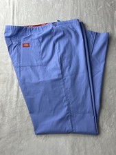 DICKIES Unisex EDS Signature Drawstring Tall 83006T CIWZ Scrub Blue Pants 2XLT
