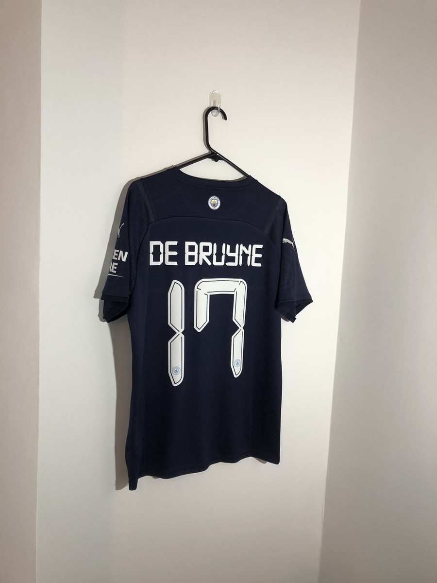 DE BRUYNE 17 プレミアリーグ シャツ 2024-25 Manchester City Third Shirt De Bruyne #17 - 6/10 - (XXL)