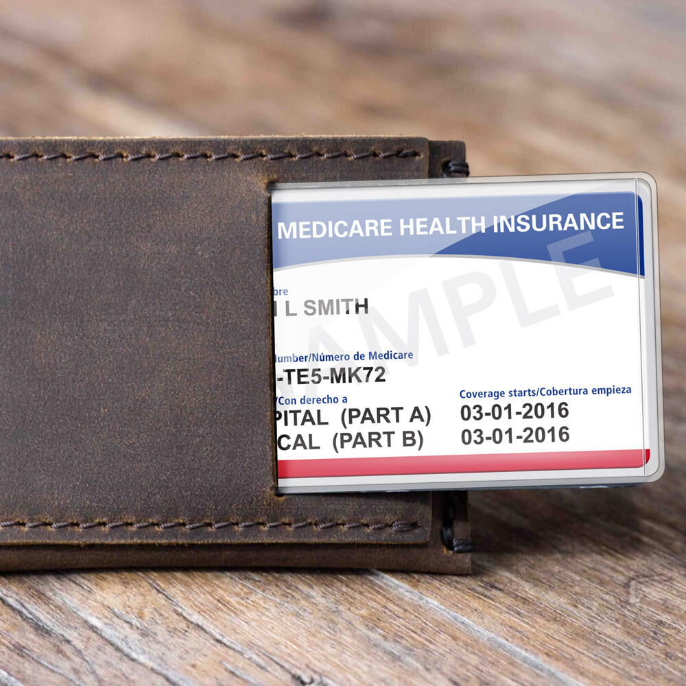 medicare card holder protector sleeve 32 Pack PVC Medicare Card Holder Protector Sleeves For Credit Card Business  Card