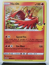 ho oh pokemon card value Ho-Oh | Dex 001/025 / Holo Rare Card Type / HP / Stage Pokemon Card Ho-Oh LEGEND 016/070