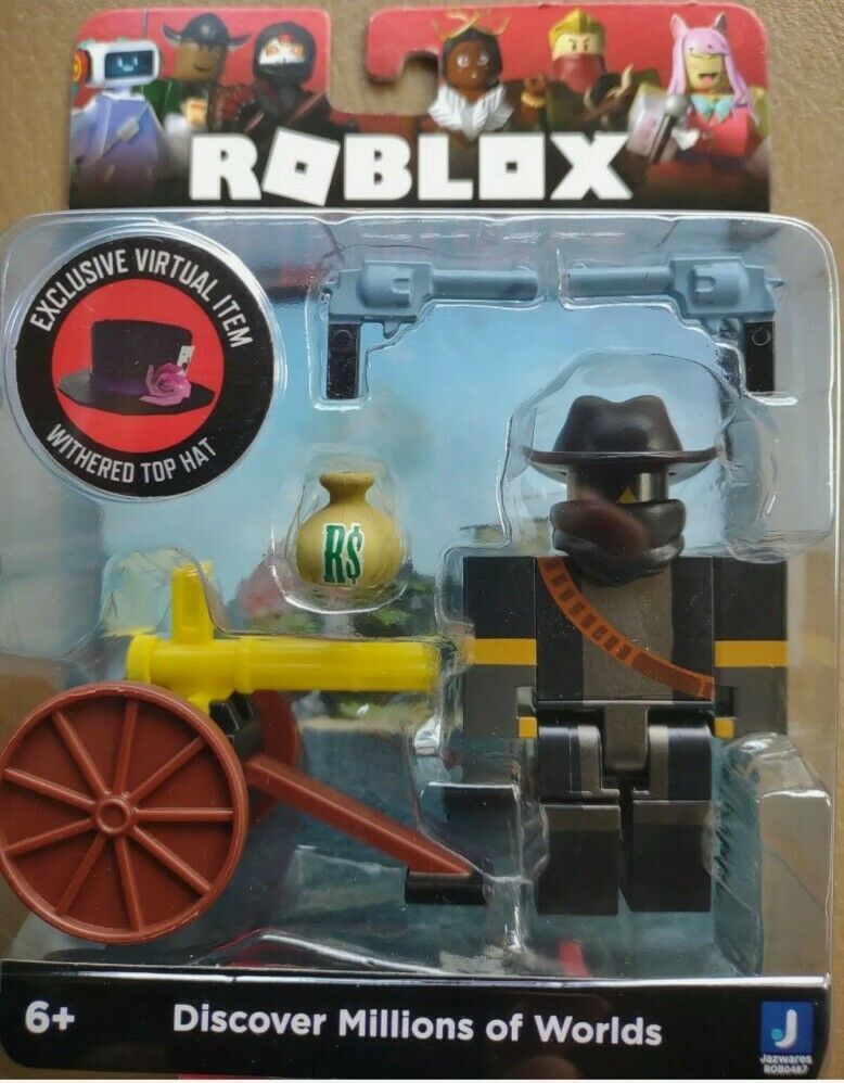 Roblox TOWER DEFENSE SIMULATOR: BADLANDS HEIST Figure w/ WITHERED TOP HAT  Code