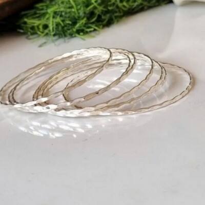 Lovely 925 Sterling Silver Beautiful Cuff Handmade Jewelry Gift For Women E-575