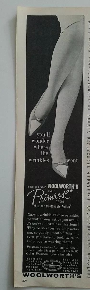 1960s women's Woolworths Primrose Hosiery stockings legs vintage fashion ad  | eBay