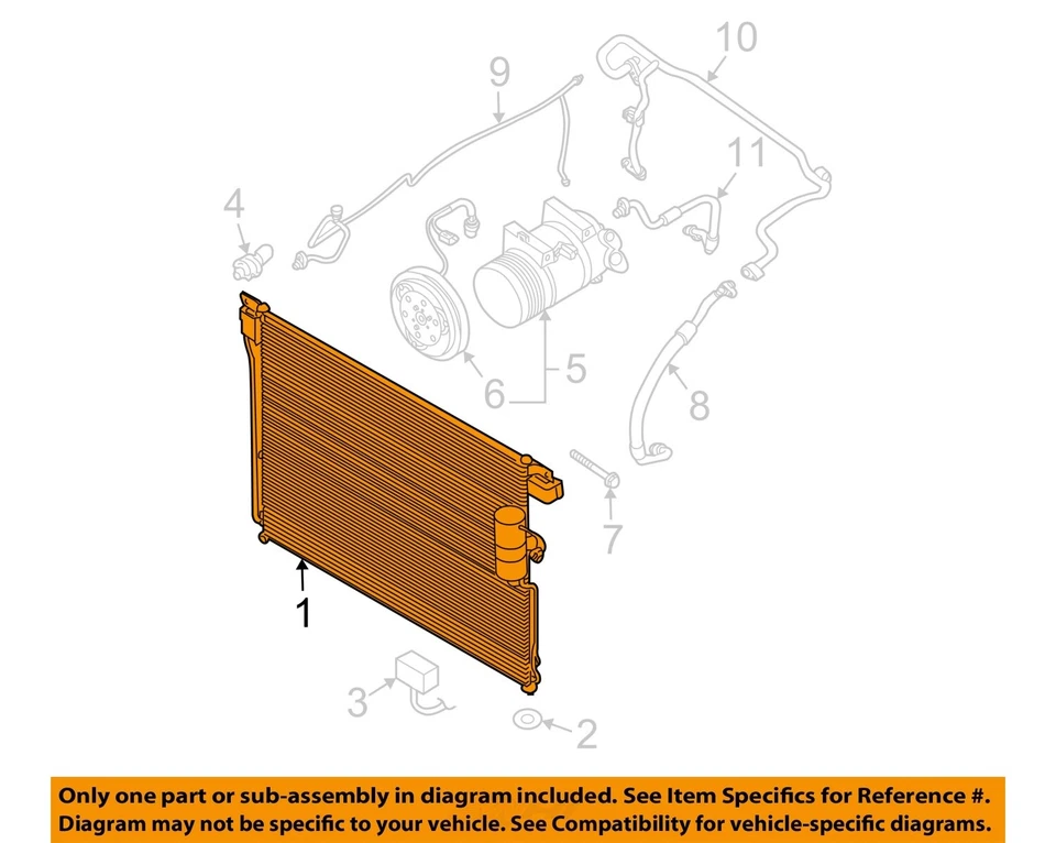 Used A/C Condenser fits: 2009 Nissan Frontier  Grade A - Image 3 of 4