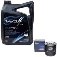 MotoröL Set 5W40 5 Liter + ÖLfilter SM 110 FüR Ford Saab Skoda Felicia I II 1.3