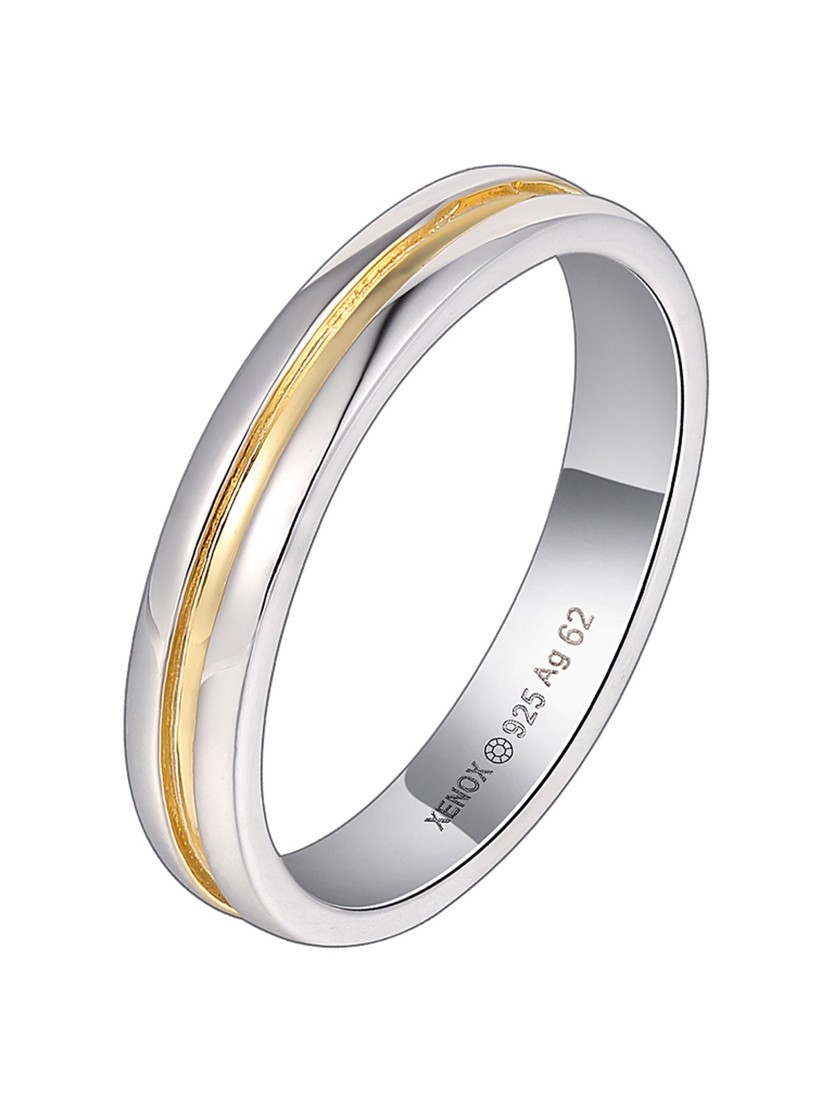 Кольцо Xenox XS9124G/64 Damen Ring Partnerring Стерлинговое серебро 925 пробы 64 (20,4)