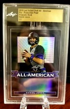 1/1 Valient Black All American Rookie Daniel Jones NY Giants True 1 Of 1 RC