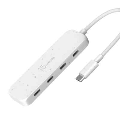 j5create USB-C to 4-Port Type-C Gen 2 Hub {Eco Friendly~Recycled} [JCH345EW]