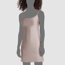 Commando Women Beige Faux Silk Cami Slip Size L
