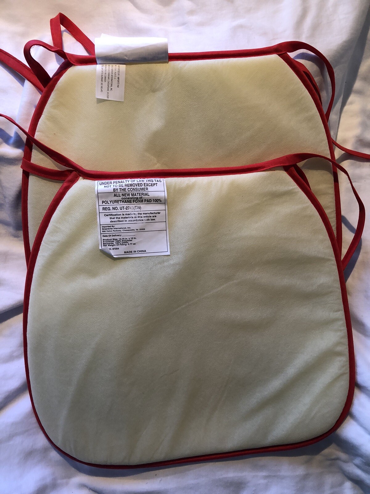 Christmas Chair Cushions Tree Holiday 2 Pieces Red, Gifts Christmas