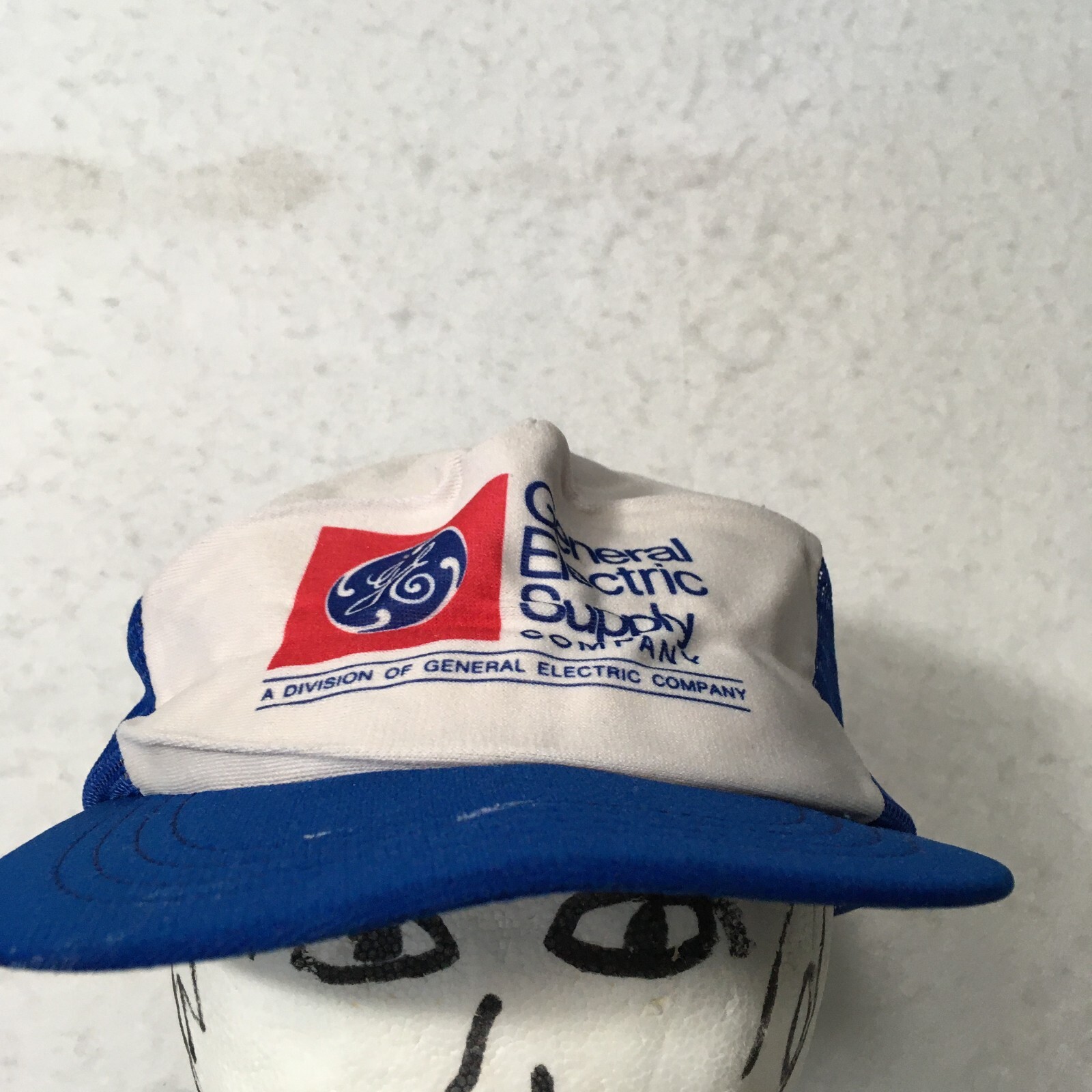 Hat Adjustable Snapback mesh Blue General Electri… - image 1