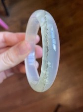 Natural Agate chalcedony Gemstone Bangle 56 Mm       