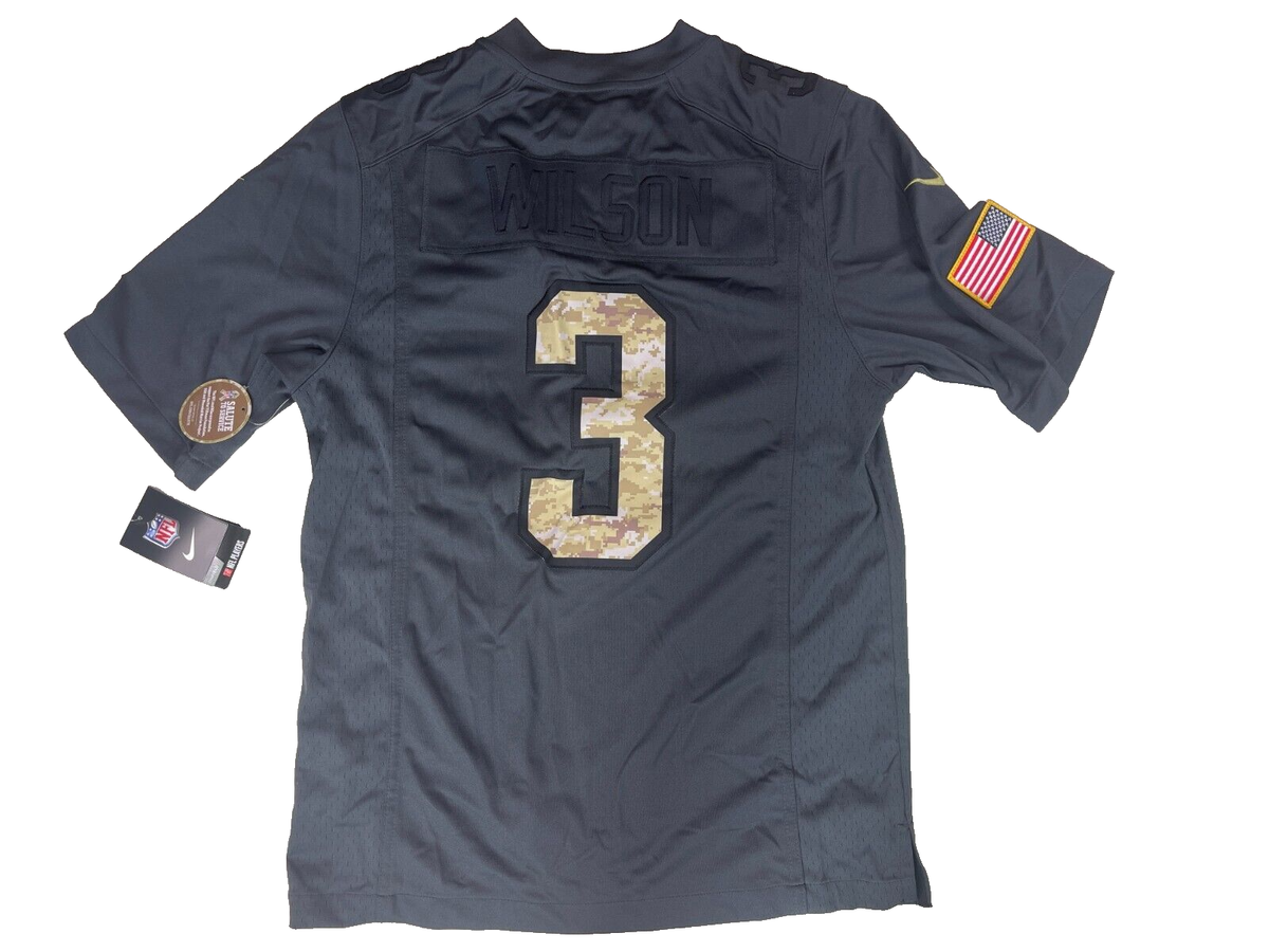 Nike Salute to Service Jersey Seattle Seahawks Russell Wilson 3