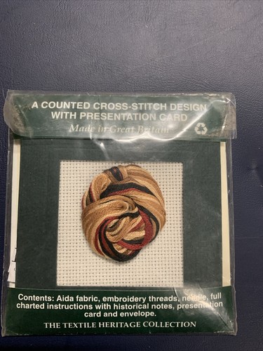 Love Spoons - Welsh Miniatures - Counted Cross Stitch Card Kit - Unused - Picture 4 of 5