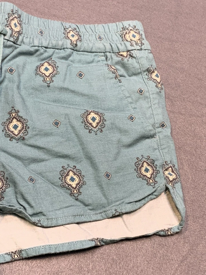 Ann Taylor Loft Casual Shorts Adult 4 Women’s blue white linen cotton - Image 3 of 4