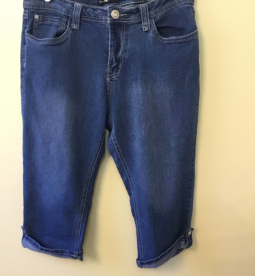 Blue Identity Women's Denim Capri Jeans Size 12P