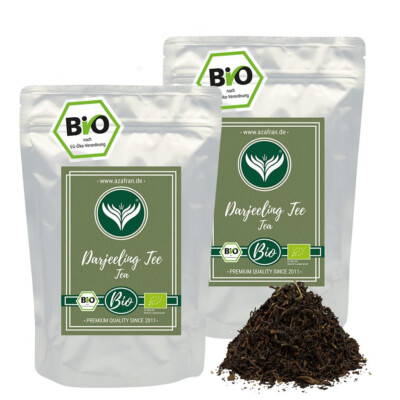 BIO Schwarzer Tee 1kg | Darjeeling Schwarztee (Indian Black Tea) 2nd Flush 1000g