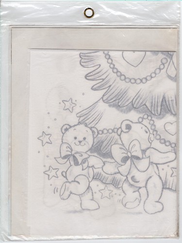 "Christmas Tree" ©1989 Dizzle Pre-Shaded Fashion Transfer # 50030 SEALED - Picture 4 of 4