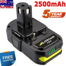 2X 18V 6.0AH Li-Ion Battery For Ryobi One+ Plus P108 P107 RB18L50