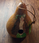 Hand Painted Gourd Birdhouse Mermaid