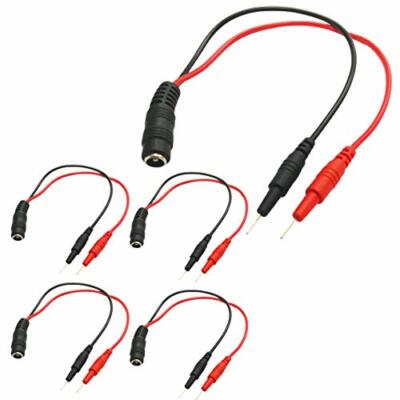 5 Pack Cables- Make it easy to connect a wall adapter output to a breadboard