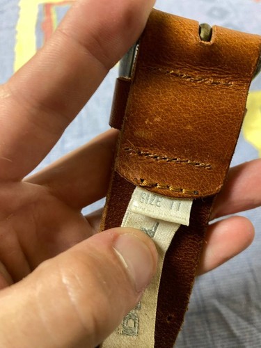 Vintage Diesel Italian KIDS Childrens Leather Belt D Size 11 - Picture 9 of 13