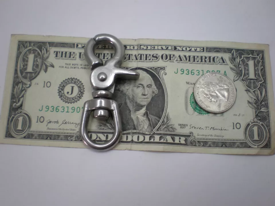 4pcs Stainless Steel Swivel Trigger Clip Lobster Clasp Snap Hook FAST SHIPPING! - Image 3 of 4