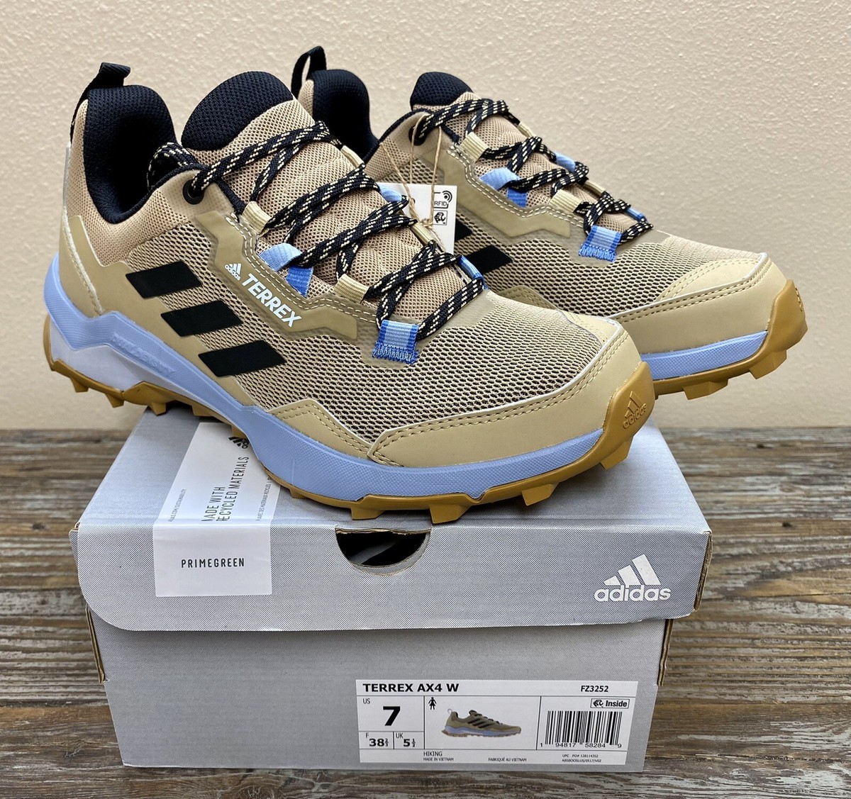 Adidas Women's Terrex AX4 Outdoor Hiking Shoes Primegreen Beige