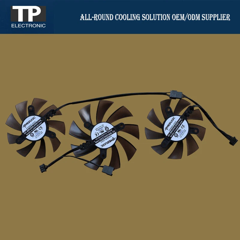 DC12V Graphics Card Fan For HP Omen GeForce RTX 3090 RTX 3080 Ti RTX 3080 Fan - Image 2 of 2