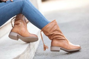Stivali Primaverili Estivi Da Donna Traforati biker motociclista moda nero nuovi