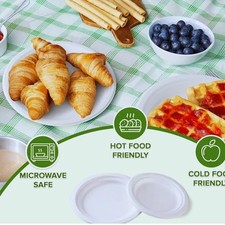 Best Super strong Rigid Bagasse Plates – Compostable, Biodegradable, Disposable