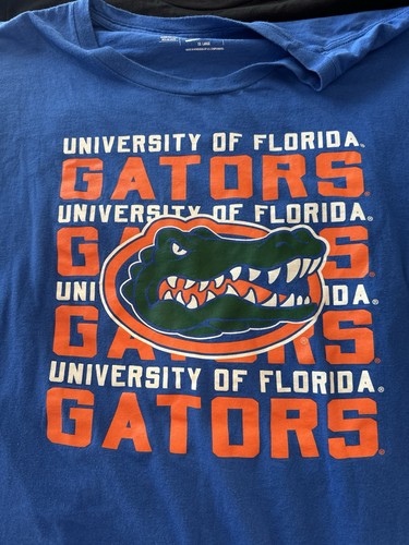 UF University Of Florida Florida Gators Size XXL Blue Cotton T-shirt Shirt - Picture 2 of 6