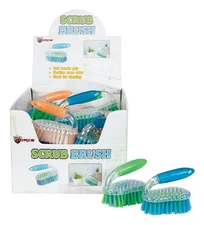 Diamond Visions 01-1306 Assorted Colors Iron Handle Scrub Brush (Pack of 24)