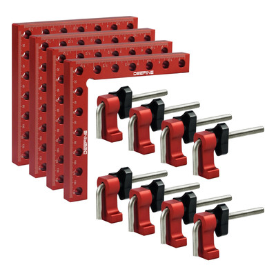 90 Degree Positioning Squares Right Angle Clamps 5.5 x 5.5Aluminum Alloy Woodwor