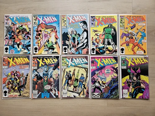 Uncanny X-Men 193, 194, 197, 210, 215, 219, 236, 245, 248, 257 Lot Of 10 