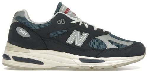 New Balance Made in UK 991v2 U991VN2 Vintage Sport Navy White