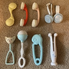 Beautiful Collection Of Vintage Baby Rattles 1940  s-1960  s