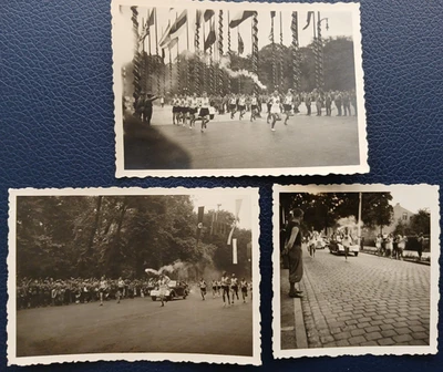 3 Original Privatfoto Olympia Fackellauf Berlin 1936 Olympiade - Bild 1 von 4