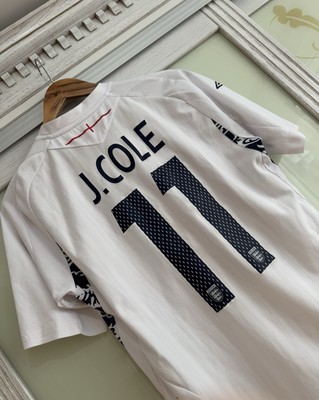 J.Cole England 2008-2009 Home Soccer Jersey Football Kit Shirt