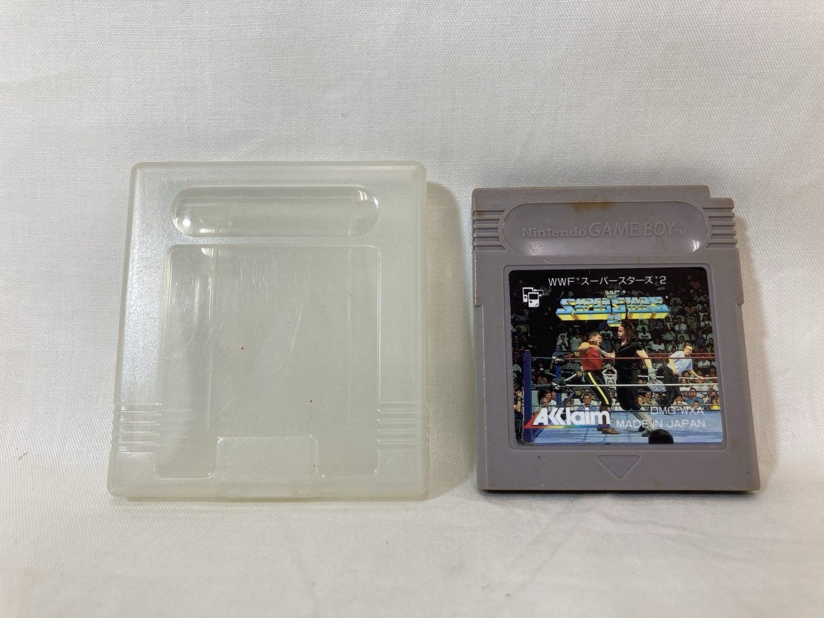希少！新品！『WWFスーパースターズ2』　ゲームボーイ GB -- WWF Super Stars 2 -- Box. Game Boy, JAPAN Game. Work